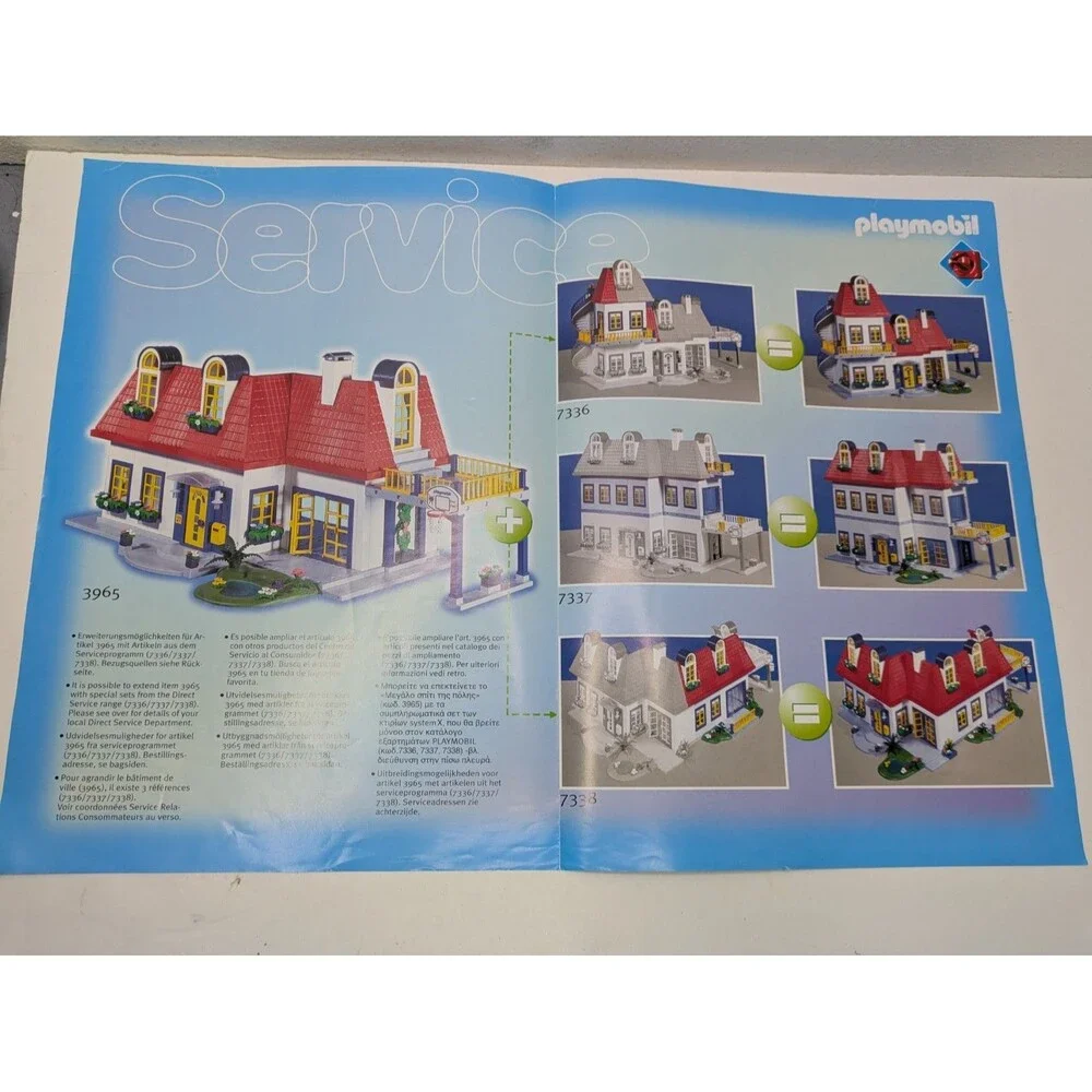 Playmobil Booklets Pamphlets Instructions Lot 3120 3938 3940 3909 3965 3080